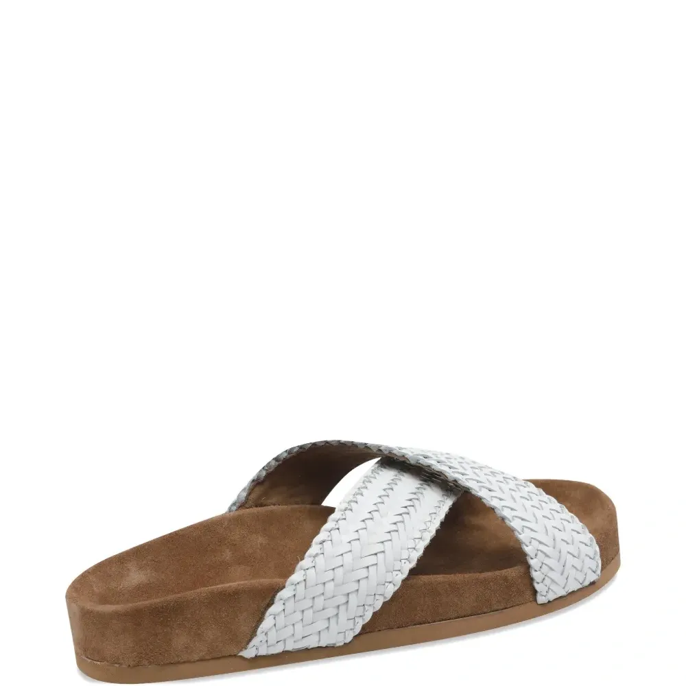 Плетёные сандалии с круглым носком