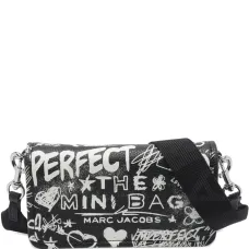 Мини-сумка через плечо Punk Scribble из кожи