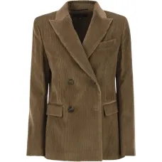 Блейзер из бархата с заострёнными лацканами