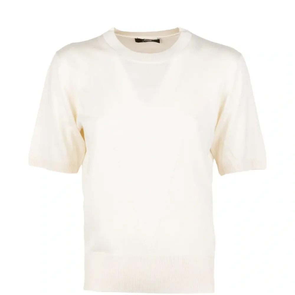 Футболка с круглым вырезом и вставками