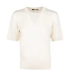 Футболка с круглым вырезом и вставками