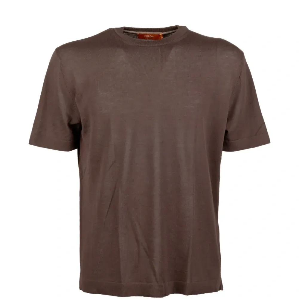 Футболка с круглым вырезом и короткими рукавами