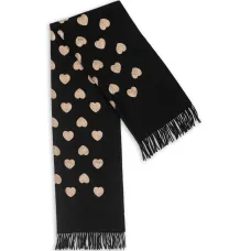 Шарф с принтом в виде сердца