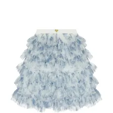 Юбка с цветочным принтом и рюшами Юбка с цветочным принтом и рюшами