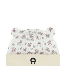 Шапка с принтом медведя